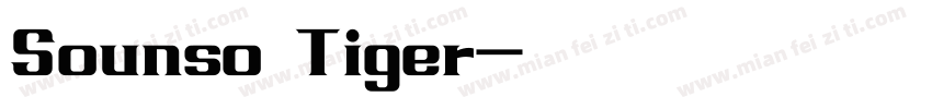 Sounso Tiger字体转换